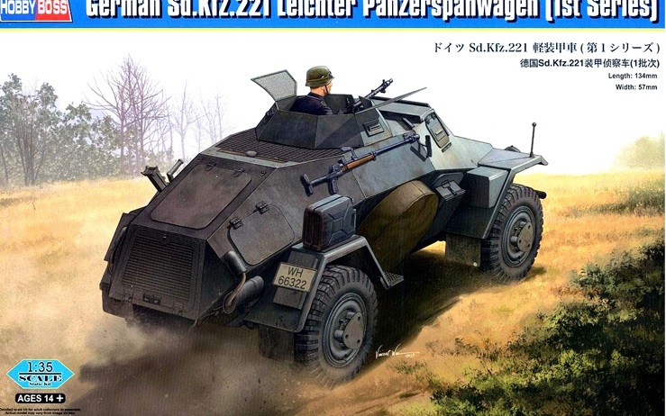 83811 1/35 German Sd.Kfz.221 Leichter Panzerspähwagen (1st Series)