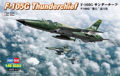 80333 Самолет F-105G Thunderchief (Hobby Boss) 1/48