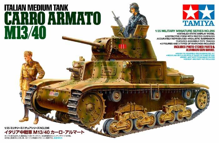35296 italyanskij carro armato m13 40 s dvumya figurami 1 35