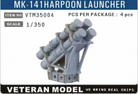 VTM35004 1/350 Modern US Mk 141 Harpoon Launcher
