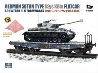 TK3504 1/35 German 50-ton Type SSys Köln Flatcar (Schwerer Platformwagen)