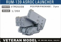VTM35008  1/350 Modern US RUM-139 ASROC Launcher (3 Pcs.)