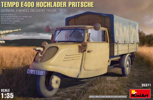 MiniArt 35371 1/35 Немецкий трехколесный грузовик E400