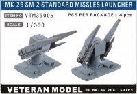 VTM35006 1/350 Modern US Mk 26 SM-2 Standard Missile Launcher For Kidd