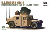 TK7315G  1/72 U.S. Modern M1114 HMMWV Interim Fragment (Frag) Kit 5 w GPK Turret