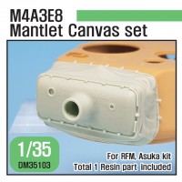 DM35103 1/35 M4A3E8 Mantlet Canvas Cover set For RFM, Asuka kit
