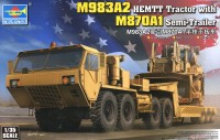 01055 1/35 M983 A2 HEMTT Tractor with M870 A1 Semi-Trailer