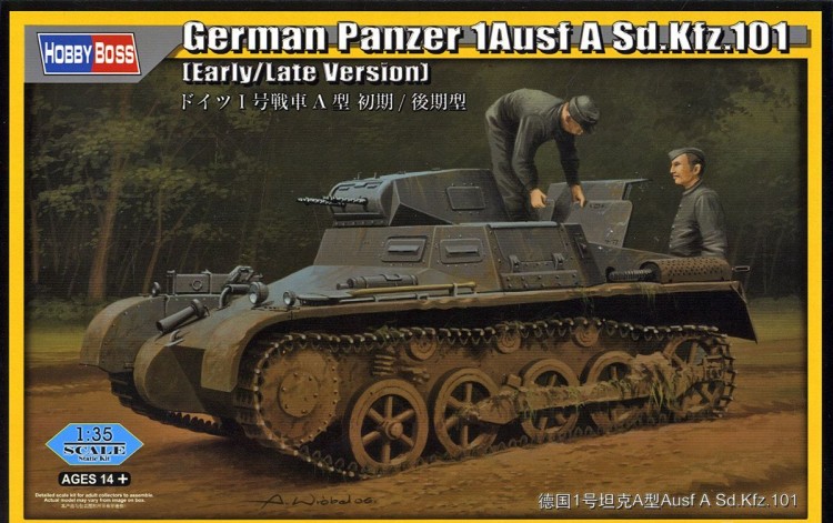 80145 1/35 German Panzer 1 Ausf A Sd.Kfz.101 (Early/Late Version)
