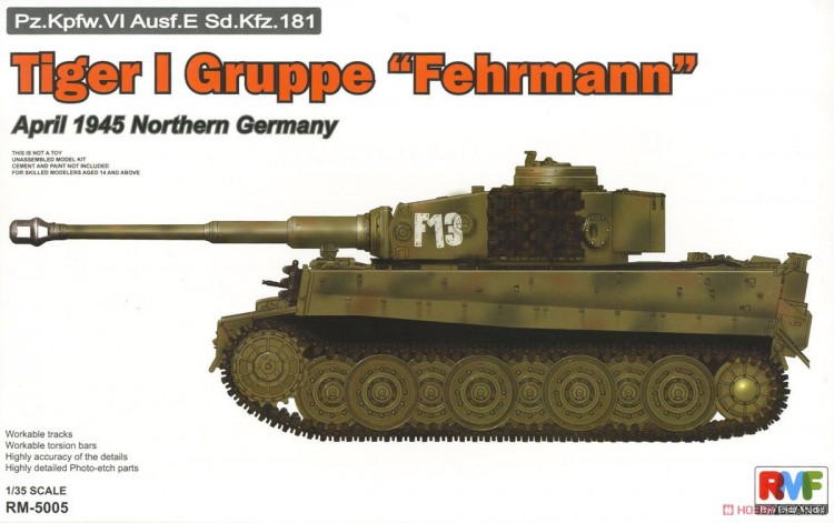 RM-5005 Rye Field Model 1/35 Tiger I Gruppe "Fehrmann" 