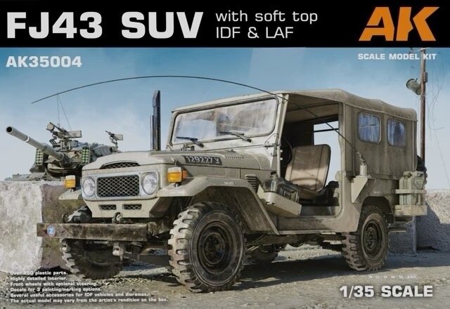 AK35004 1/35 FJ43 SUV with Soft Top IDF & LAF