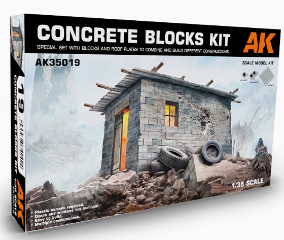 AK35019 1/35 Concrete Blocks Kit