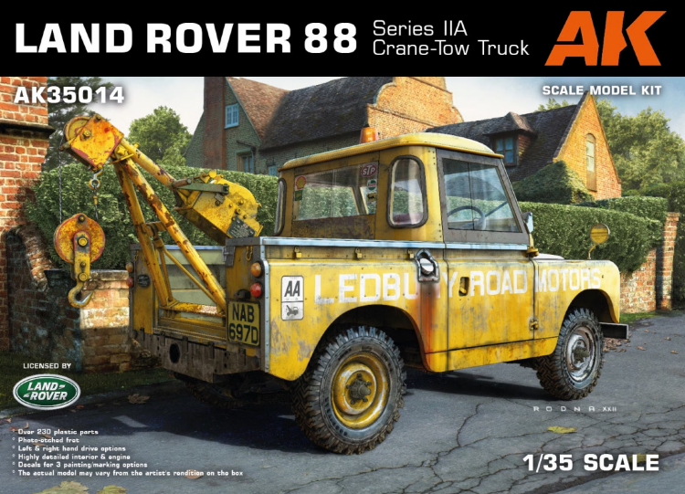 AK35014 1/35 Land Rover 88 Series IIA Crane Tow Truck