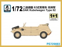 PS720083 1/72 DAK Kübelwagen Type 82 1+1 Quickbuild