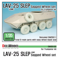 DW35102 1/35 LAV-25 SLEP "XML" Sagged Wheel set (Trumpeter) USMC