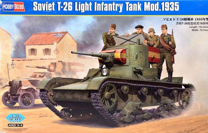  Hobby Boss 82496 1/35 Soviet T-26 Light Infantry Tank Mod.1935