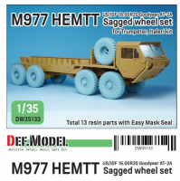 DW35133  1/35 M977 HEMTT Goodyear AT-2A Sagged Wheel Set