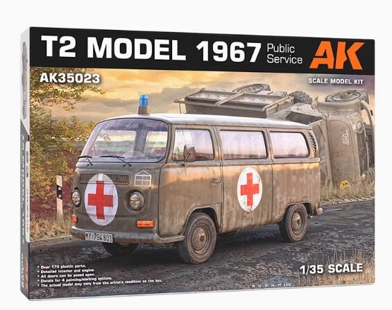  AK35023 1/35 T2 фургон 1967 года выпуска