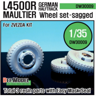 DW30009  1/35 WW2 German L4500 R Maultier Wheel set