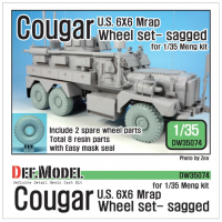 DW35074 1/35 US Cougar 6X6 JERRV Sagged Wheel Set