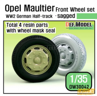 DW30042  1/35 Opel Maultier Half-Track Sagged Front Wheel set