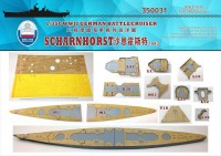 350031 1/350   Scharnhorst 1943 года   деревянная палуба+ маски (Dragon1040)