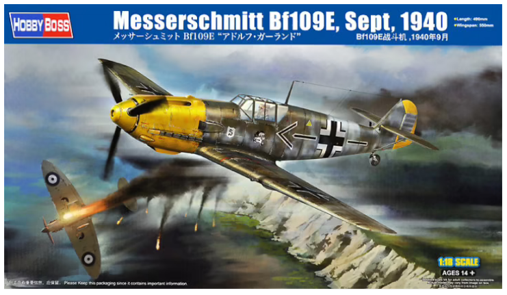 81809 1/18 Messerschmitt Bf109E, Sept, 1940