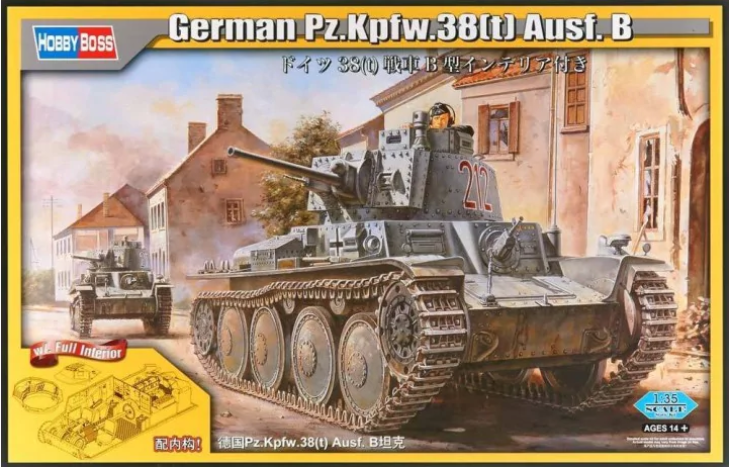 80141 1/35 Немецкий легкий танк Pz.Kpfw.38(t) Ausf.B