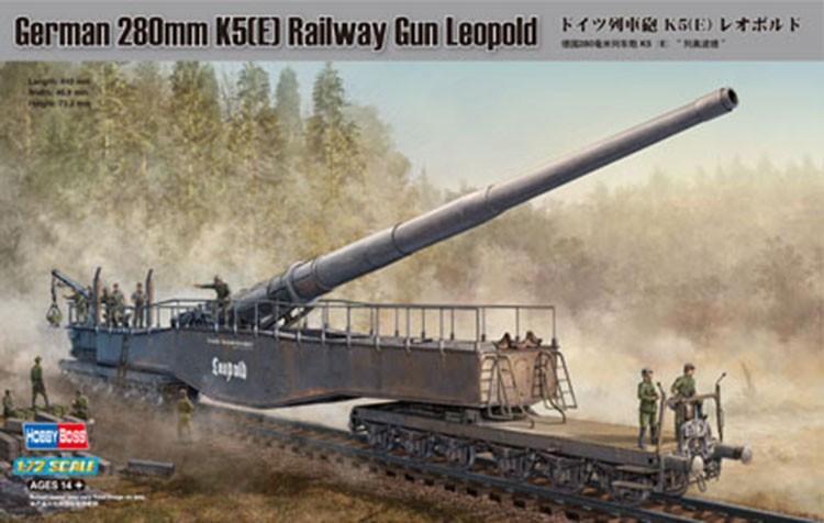 82903 1/72 German 280mm K5(E) Railway Gun Leopold