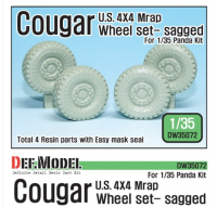 DW35072 1/35 U.S Cougar MRAP Sagged Wheel set For Panda kit