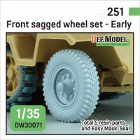 DW30071  1/35 Sd.Kfz. 251 front sagged wheel set - Early