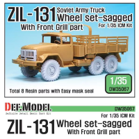DW35067 1/35 ZIL-131 Sagged Wheel Set w/Correct Grill Parts ICM