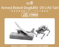 7503 1/35 Q-UGV Вооруженный робот-собака RQ-20 Drone 