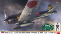 07497 1/48 Mitsubishi A6M5 Zero Fighter Type 52 'Super Ace' w/Figure Tetsuzo Iwamoto
