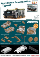 7379 1/72 Heavy Uniform Personnel Vehicle Type 40 2 in 1