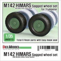 DW35112 US M142 HIMARS Sagged wheel set (for Trumpeter 1/35)