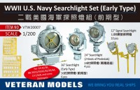 VTW20007 1/200 WWII U.S. Navy Searchlight Set (Early type)