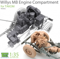 35052 1/35 Двигатель на Willys Takom