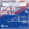 C48028 F-4B 1/48 Маски на кабину и колеса для Tamiya 61121