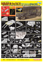 6711 1/35 Sd.Kfz.10/4 für 2cm FlaK 30 1940 Production w/Ammo Trailer