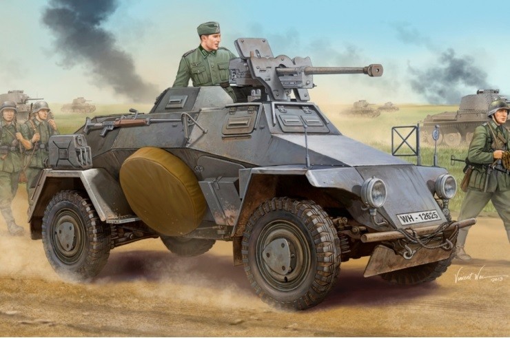 83813 Немецкий Sd.Kfz.221 Leichter Panzerspahwagen (Ранняя версия)