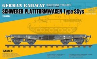 35A02 1/35 GERMAN RAILWAY SCHWERER PLATTFORMWAGEN Type Ssys 