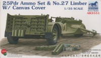 AB3551 1/35 25pdr Ammo Set & No.27 Limber w/Canvas Cover