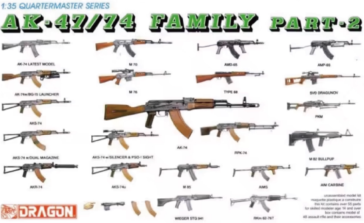  3805 1/35 AK-47/74 Family Part 2