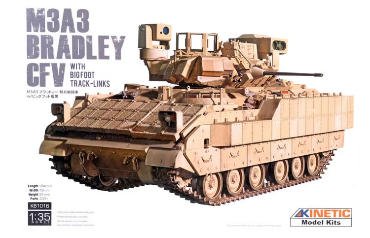 K61016 1/35 M3A3 Bradley CFV with Bigfoot Track-links