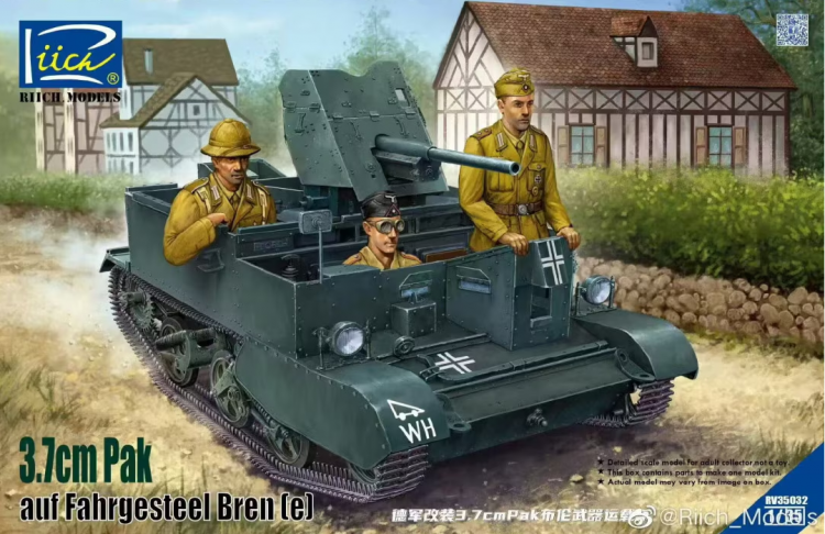 RV35032 1/35 3.7cm PAK auf Fahrgesteel Bren(e)