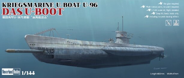 8001 1/144 Kriegsmarine U-Boat U-96 "Das U-Boot"