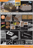 3575 1/35 M113 ACAV w/106mm Recoilless Rifle