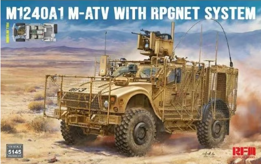 RM-5145 1/35 U.S MRAP All Terrain Vehicle M1240A1 M-ATV with RPGNET System