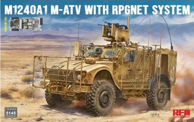 RM-5145 1/35 U.S MRAP All Terrain Vehicle M1240A1 M-ATV with RPGNET System