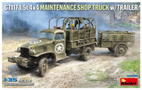 Miniart 35498 1/35 G7117 1,5-тонный ремонтный грузовик 4x4 с прицепом